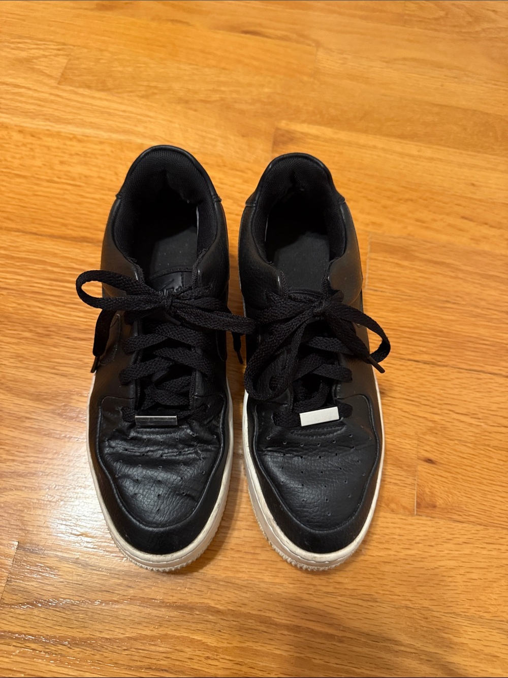 Nike Black Low-Top Athletic Sneakers with White Soles